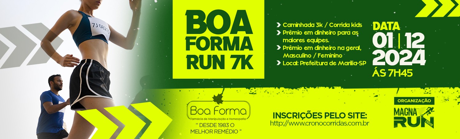 VIVA CORRENDO COM, BOA FORMA 7K